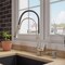 Alfi Brand Brushed Nickel Kitchen Faucet with Black Rubber Stem ABKF3001-BN - alternate 1